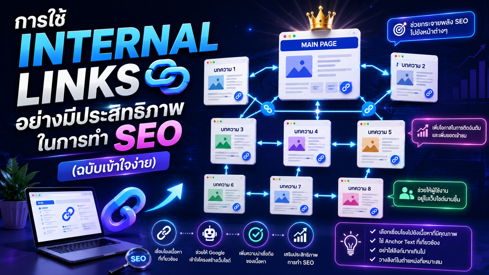 การใช้ Internal Links