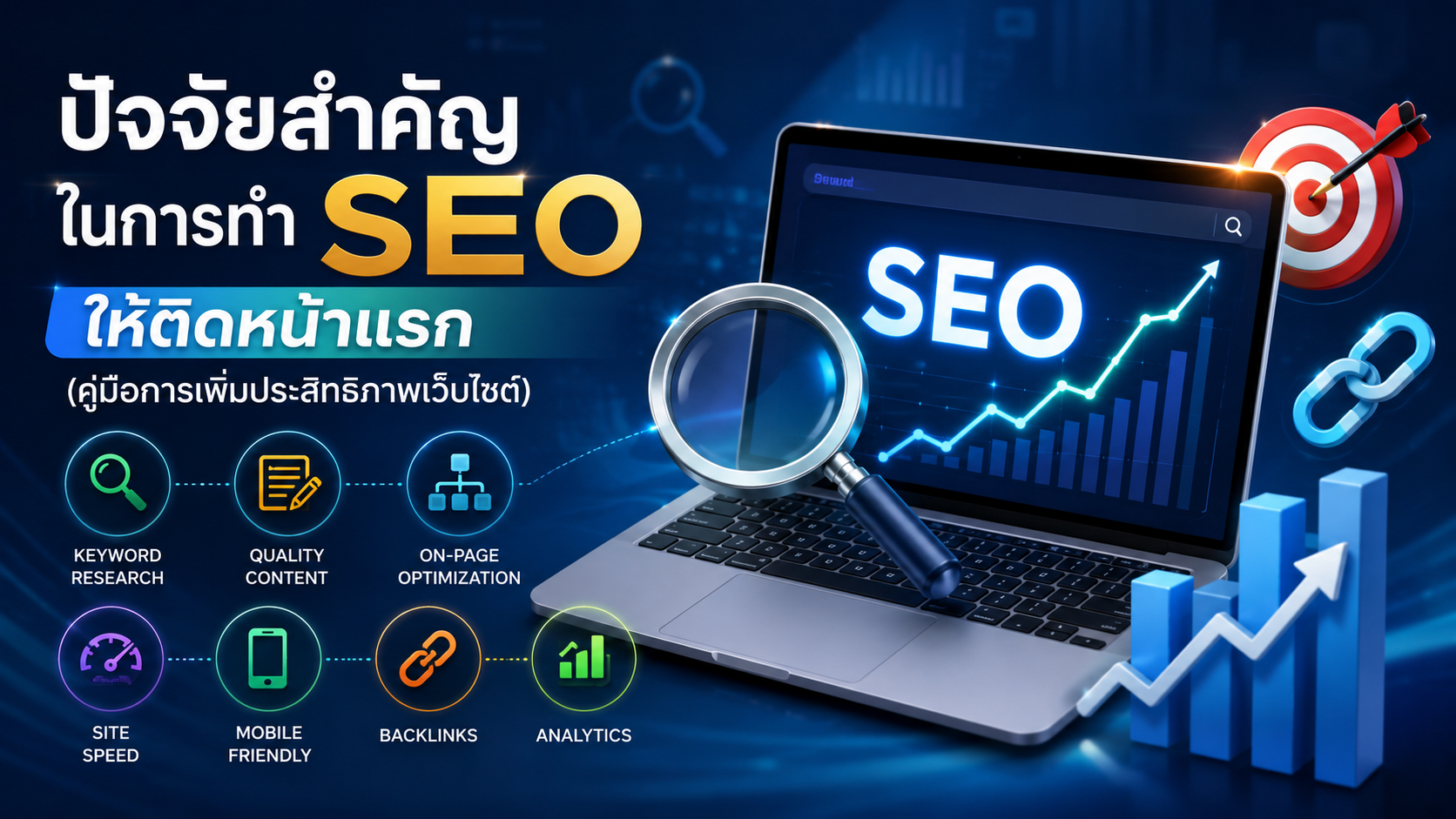 ปัจจัยสำคัญในการทำ SEO ให้ติดหน้าแรก