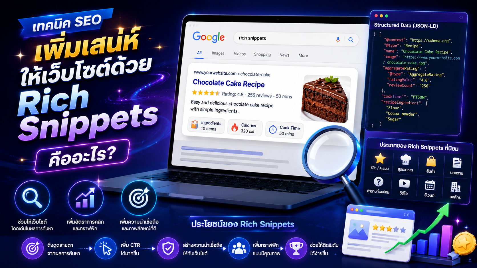 เทคนิค SEO เพิ่มเสน่ห์ให้เว็บไซต์ด้วย Rich Snippets