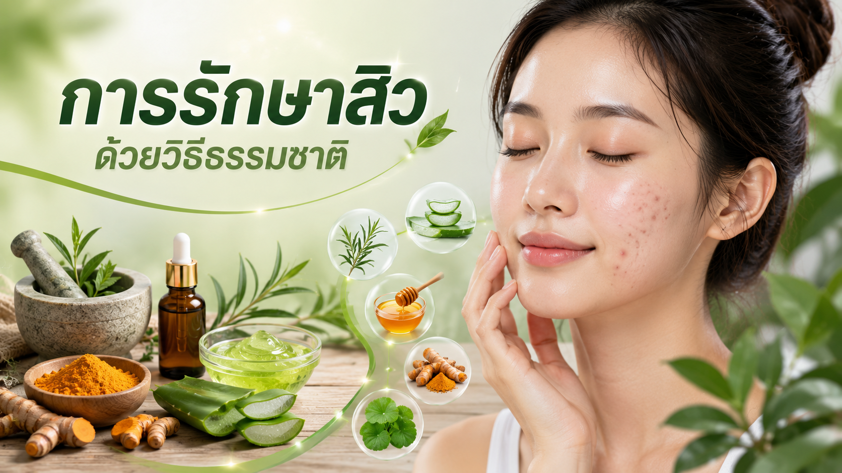การรักษาสิวด้วยวิธีธรรมชาติ