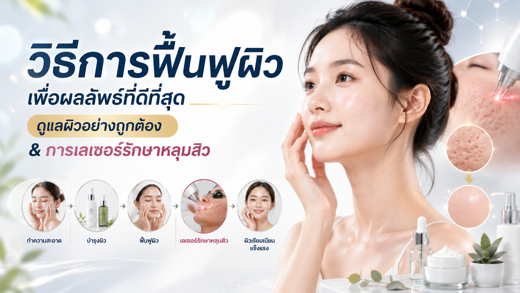 วิธีการฟื้นฟูผิวเพื่อผลลัพธ์ที่ดีที่สุด