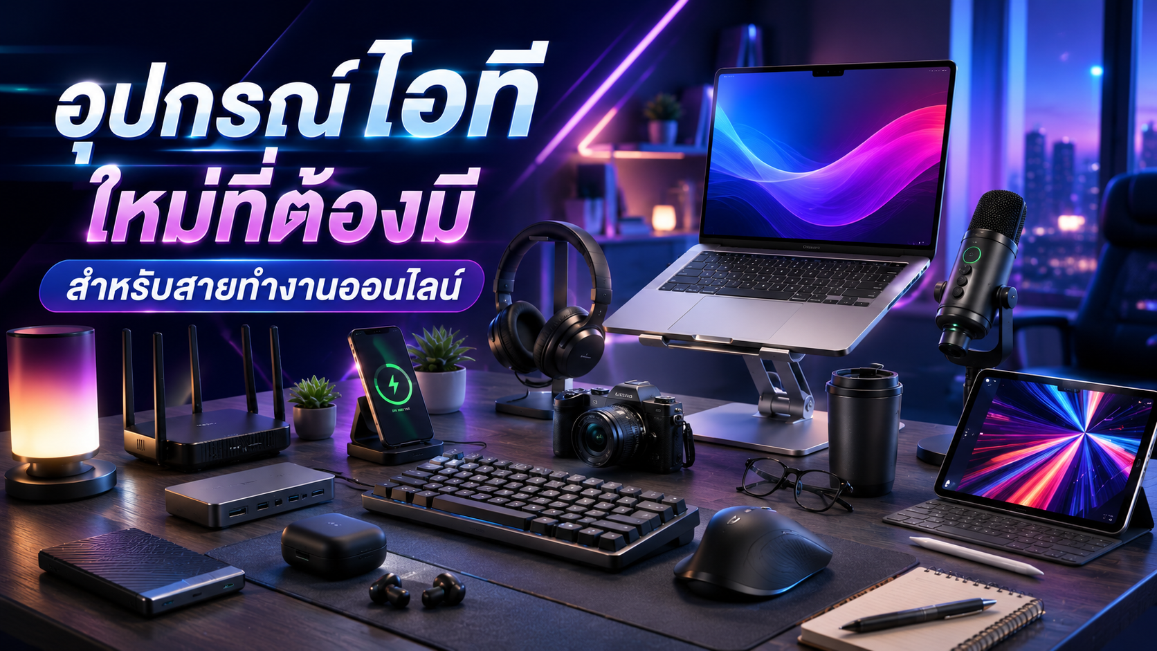 อุปกรณ์ไอทีใหม่ที่ต้องมีสำหรับสายทำงานออนไลน์