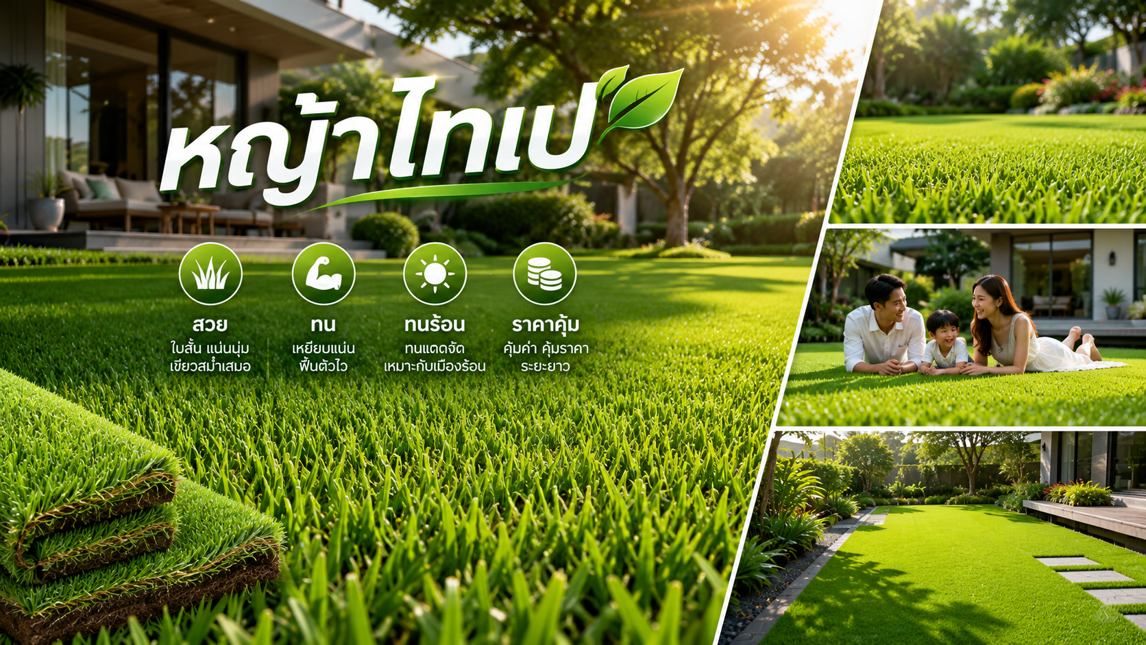 หญ้าไทเป ทางเลือกพื้นสนามที่สวย