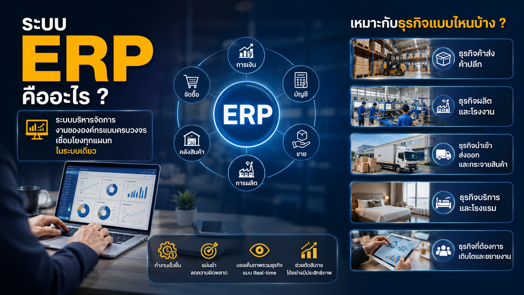 ระบบ ERP คืออะไรและเหมาะกับธุรกิจแบบไหนบ้าง